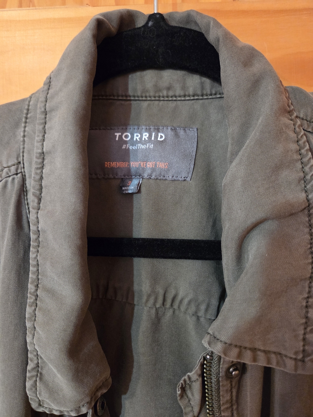 torrid Olive Green Field Jacket - Picture 2 of 6